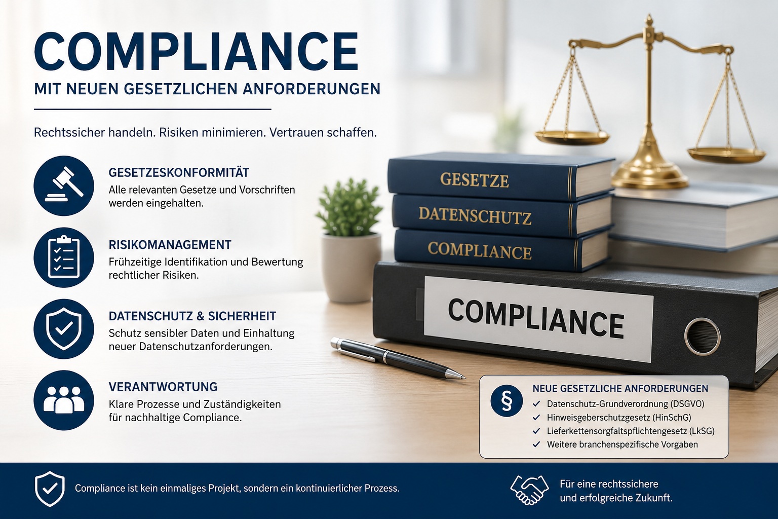 Compliance mit neuen gesetzlichen Anforderungen
